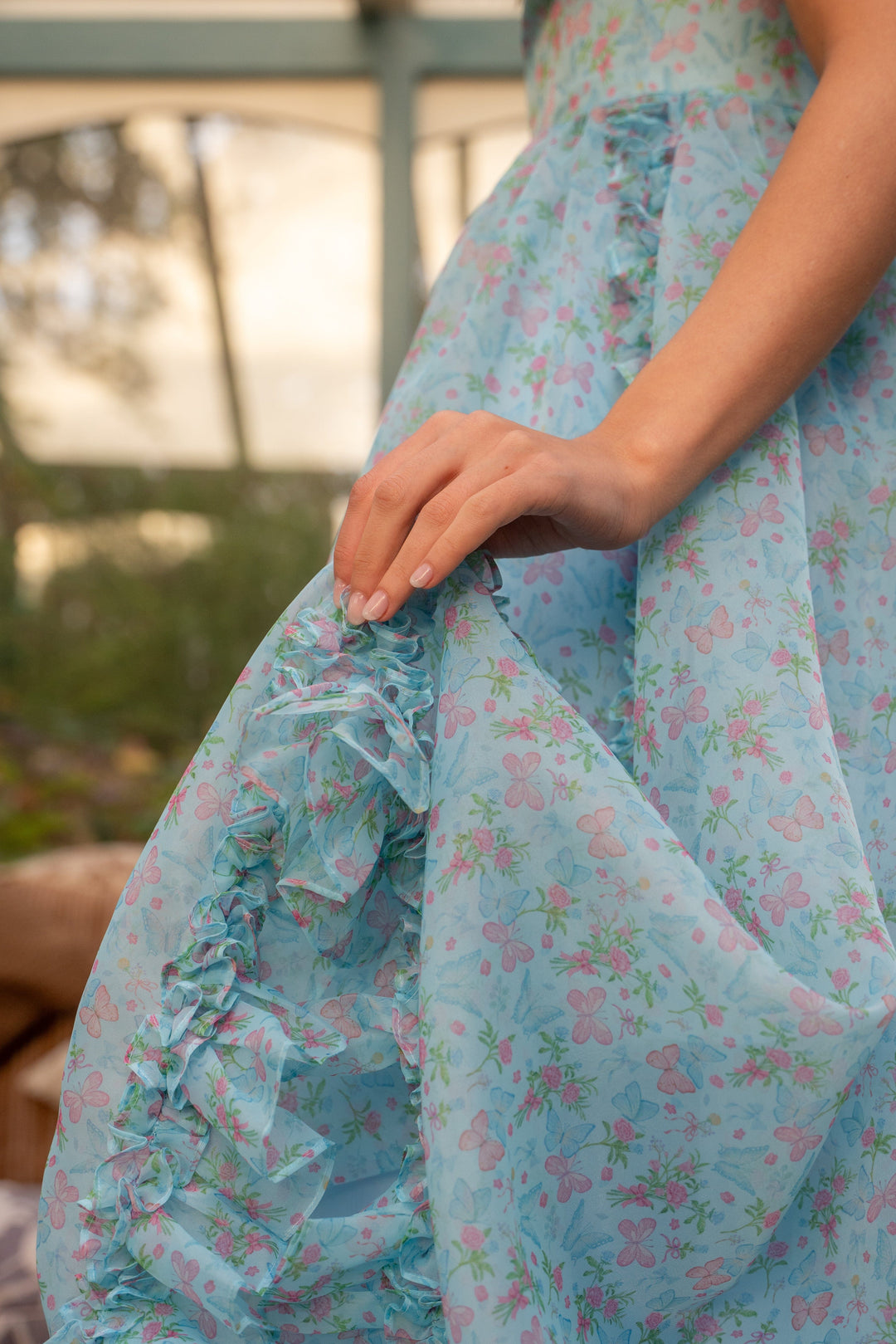 Butterfly Princess Gown - Sky Blue - Fairy Tong