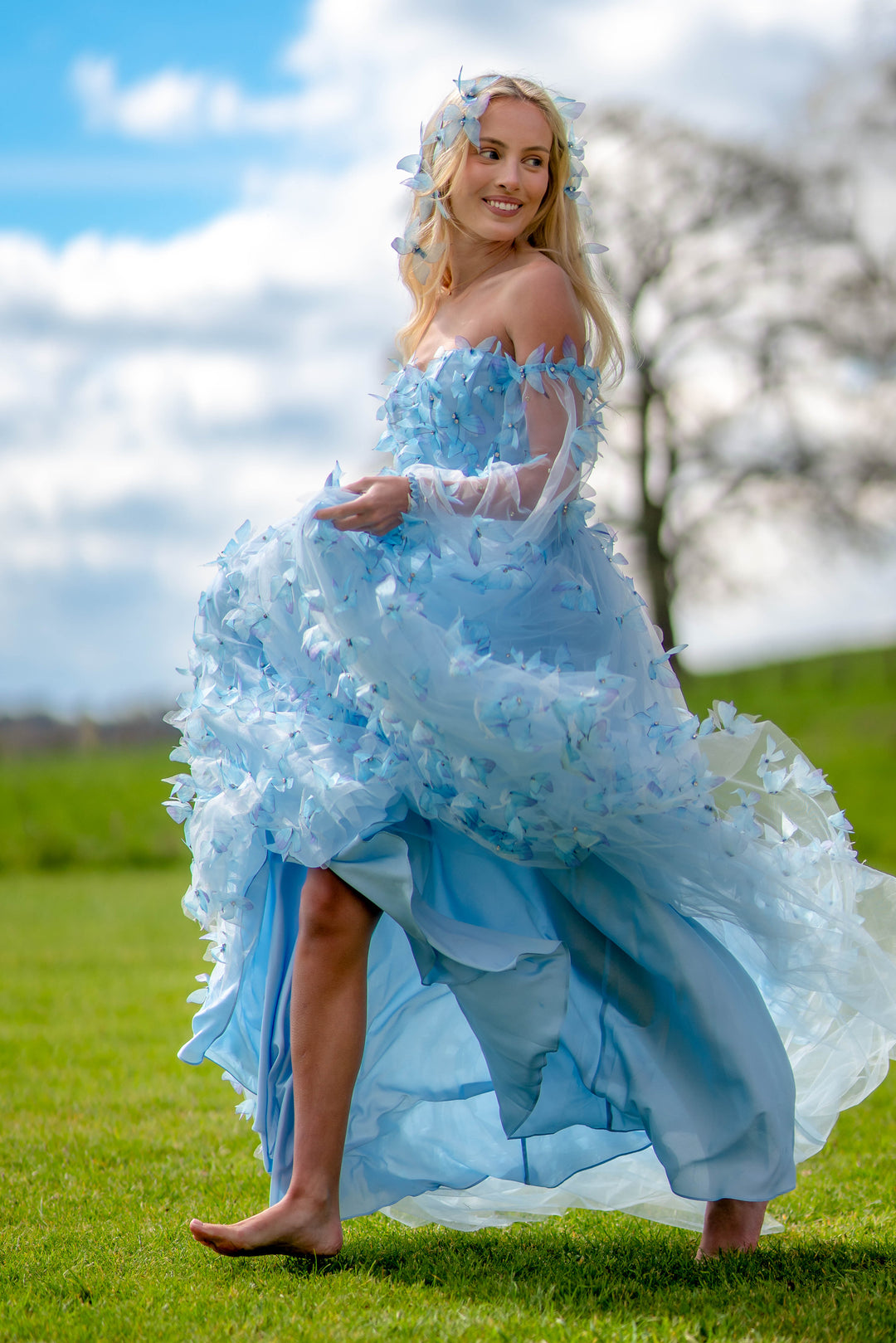 fairy gown dress Purple Elf Fantasy Dress - Golden Rome Greek Goddess - Fairy Evening Dress
