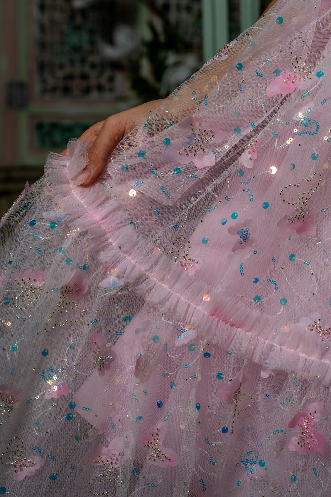 Fairy Hairstreak Midi Dress - Baby Pink - Fairy Tong