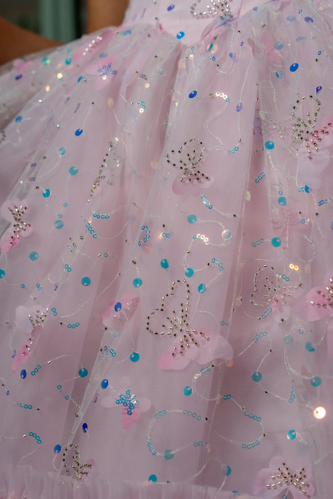 Fairy Hairstreak Midi Dress - Baby Pink - Fairy Tong