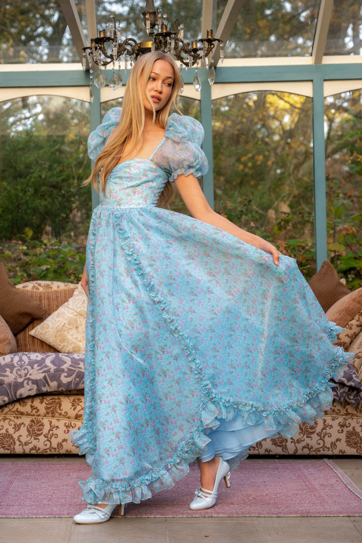 Butterfly Princess Gown - Sky Blue - Fairy Tong