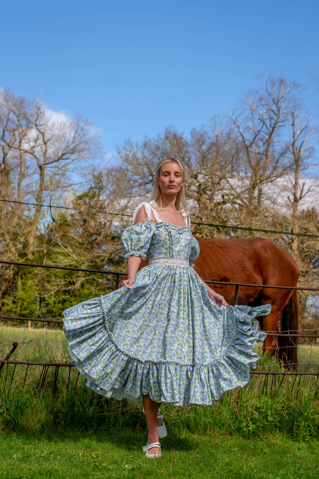 Wild Rose Magic Midi Dress - Fairy Tong
