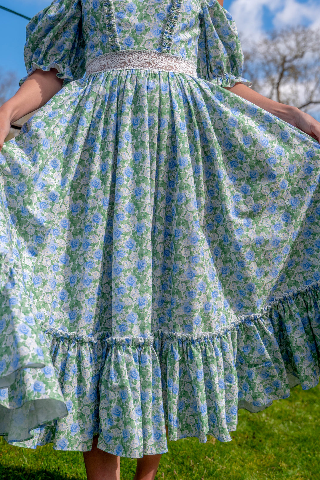 Wild Rose Magic Midi Dress - Fairy Tong