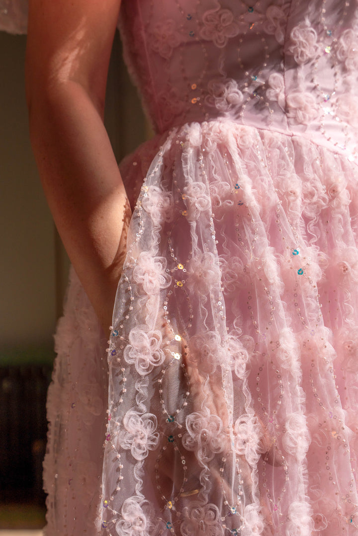 Rosette Ballet Midi Dress - Fairy Tong