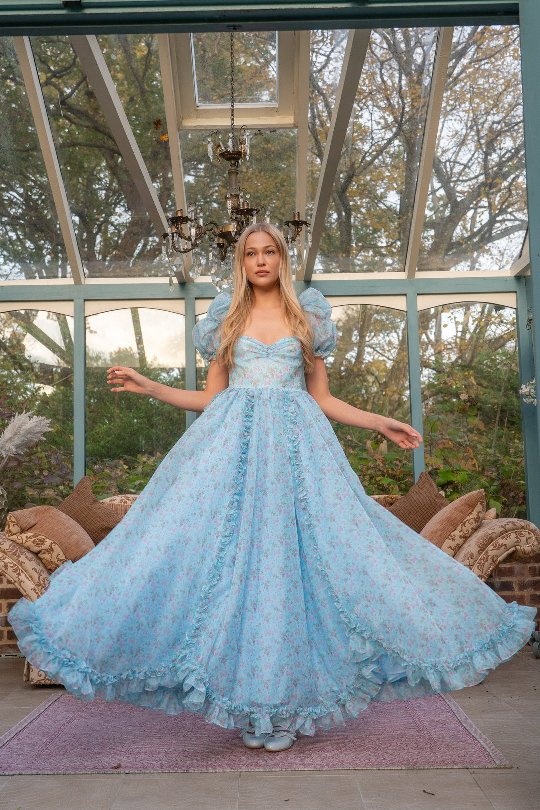 Butterfly Princess Gown - Sky Blue - Fairy Tong