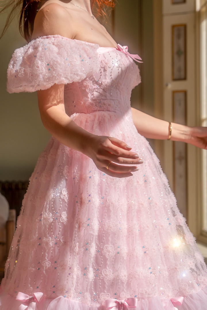 Rosette Ballet Midi Dress - Fairy Tong