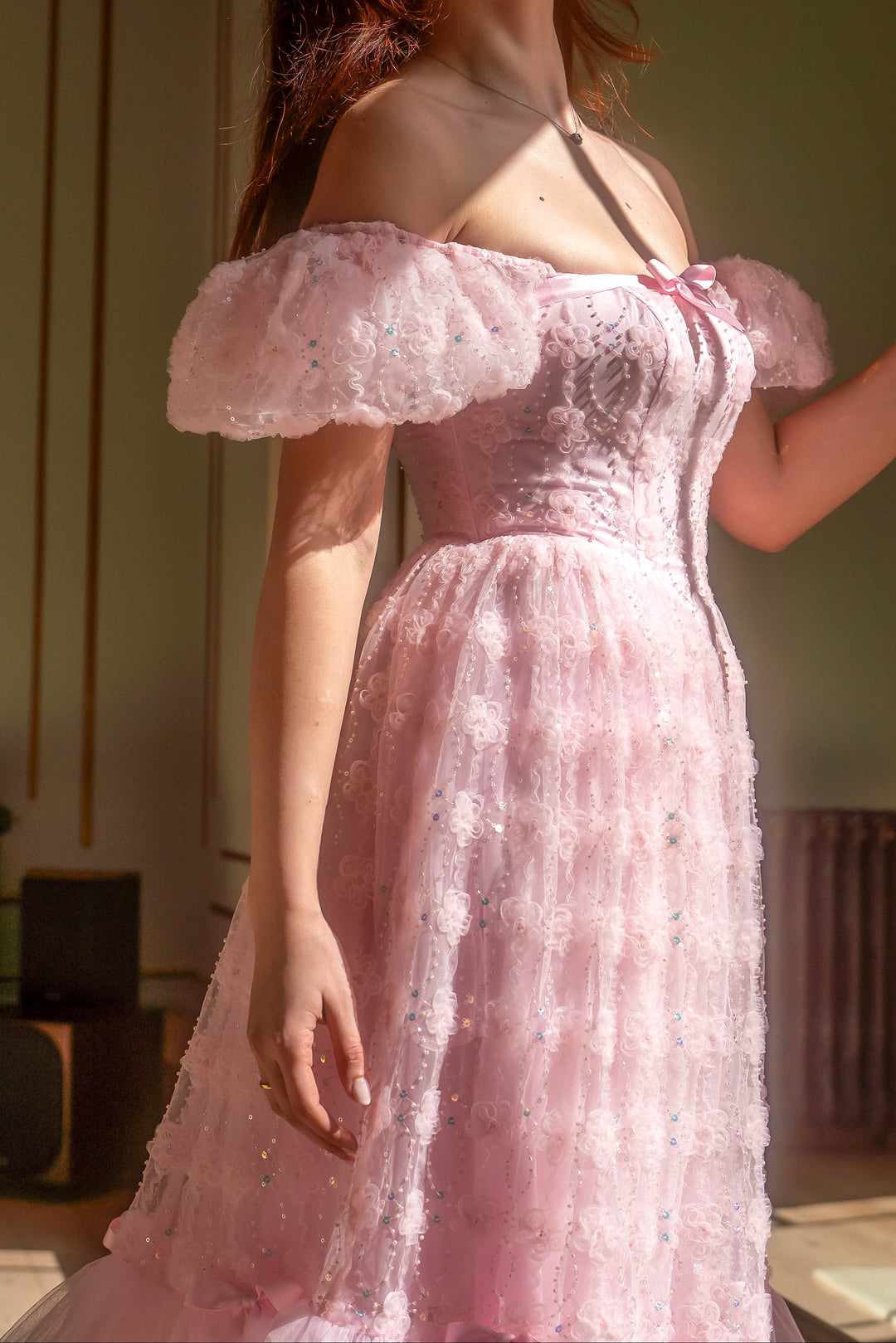 Rosette Ballet Midi Dress - Fairy Tong