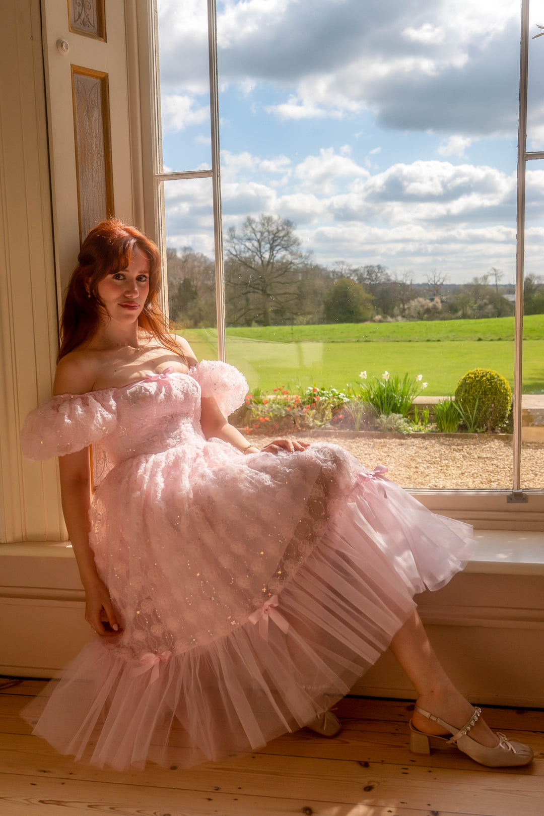 Rosette Ballet Midi Dress - Fairy Tong