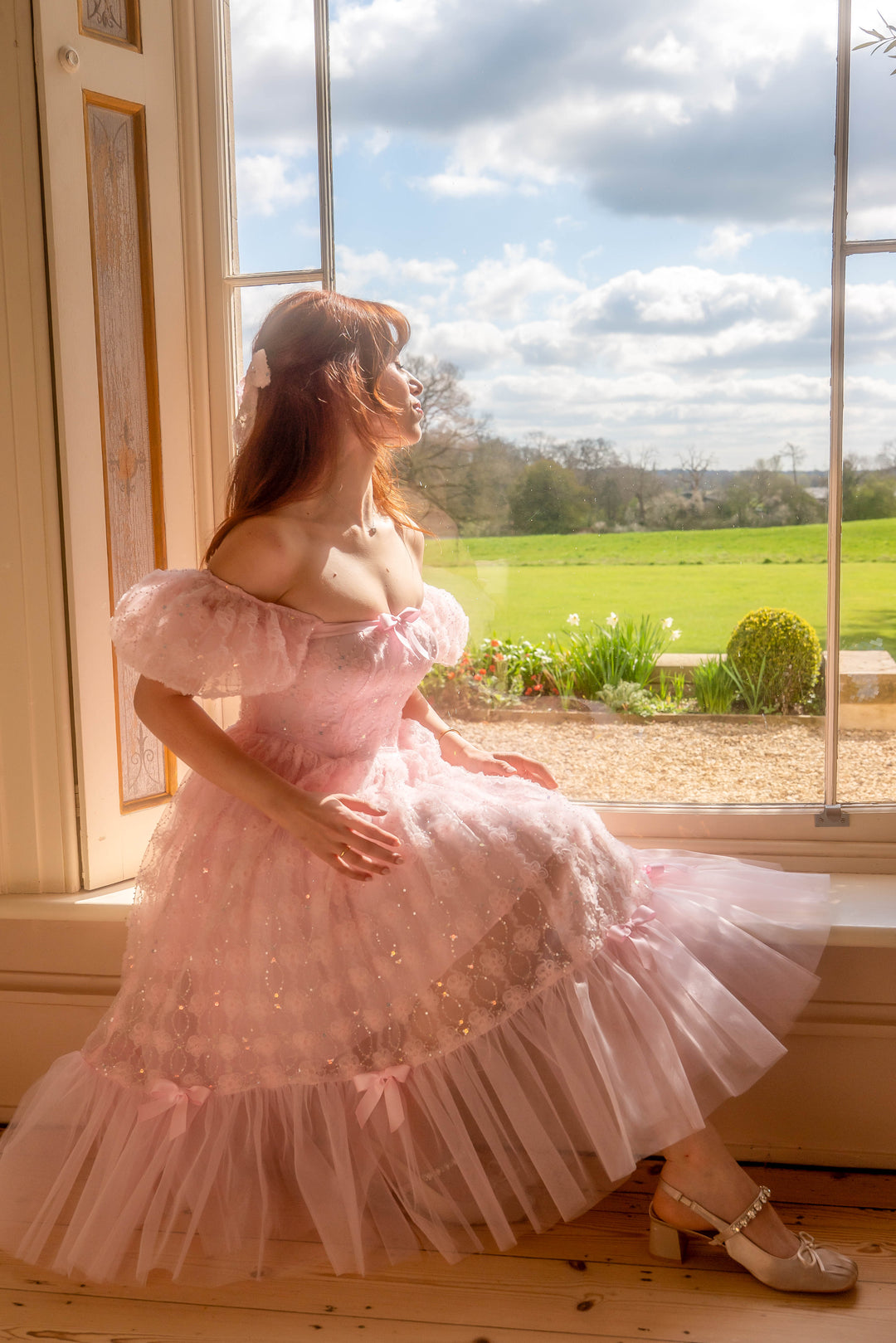 Rosette Ballet Midi Dress - Fairy Tong