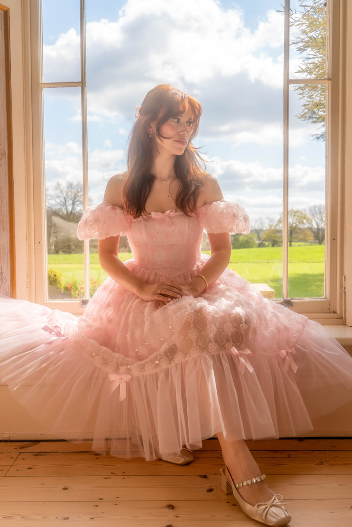 Rosette Ballet Midi Dress - Fairy Tong