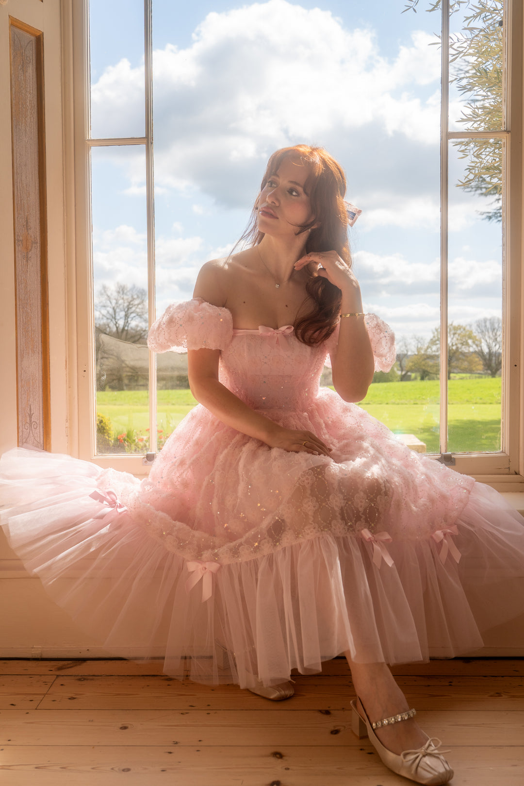 Rosette Ballet Midi Dress - Fairy Tong