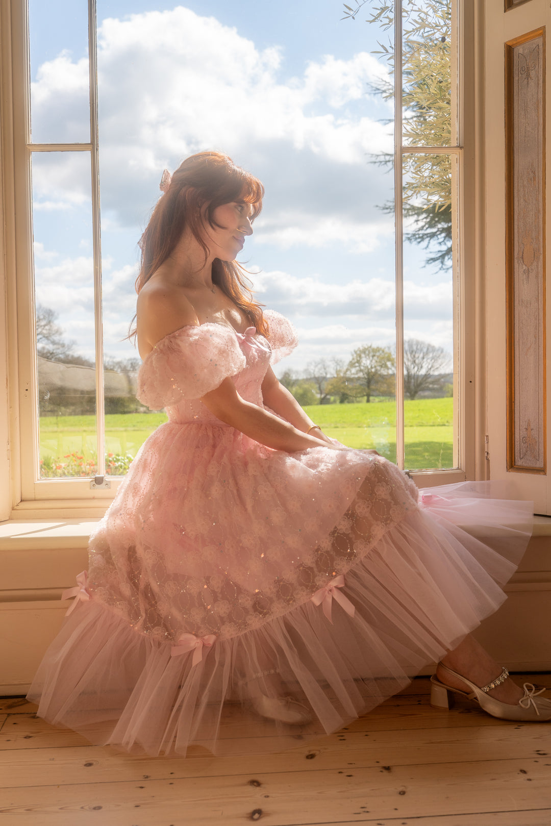 Rosette Ballet Midi Dress - Fairy Tong