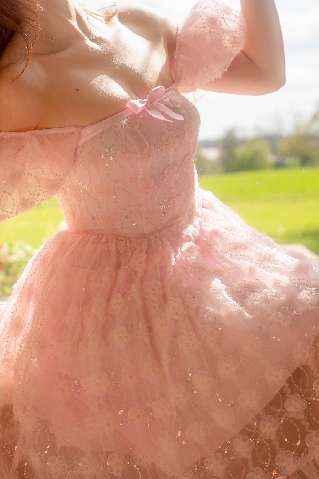 Rosette Ballet Midi Dress - Fairy Tong