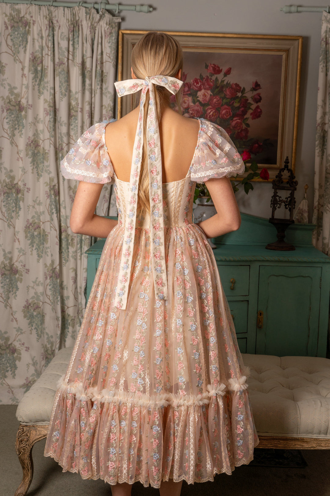 Everbloom Flutter Midi Dress - Fairy Tong