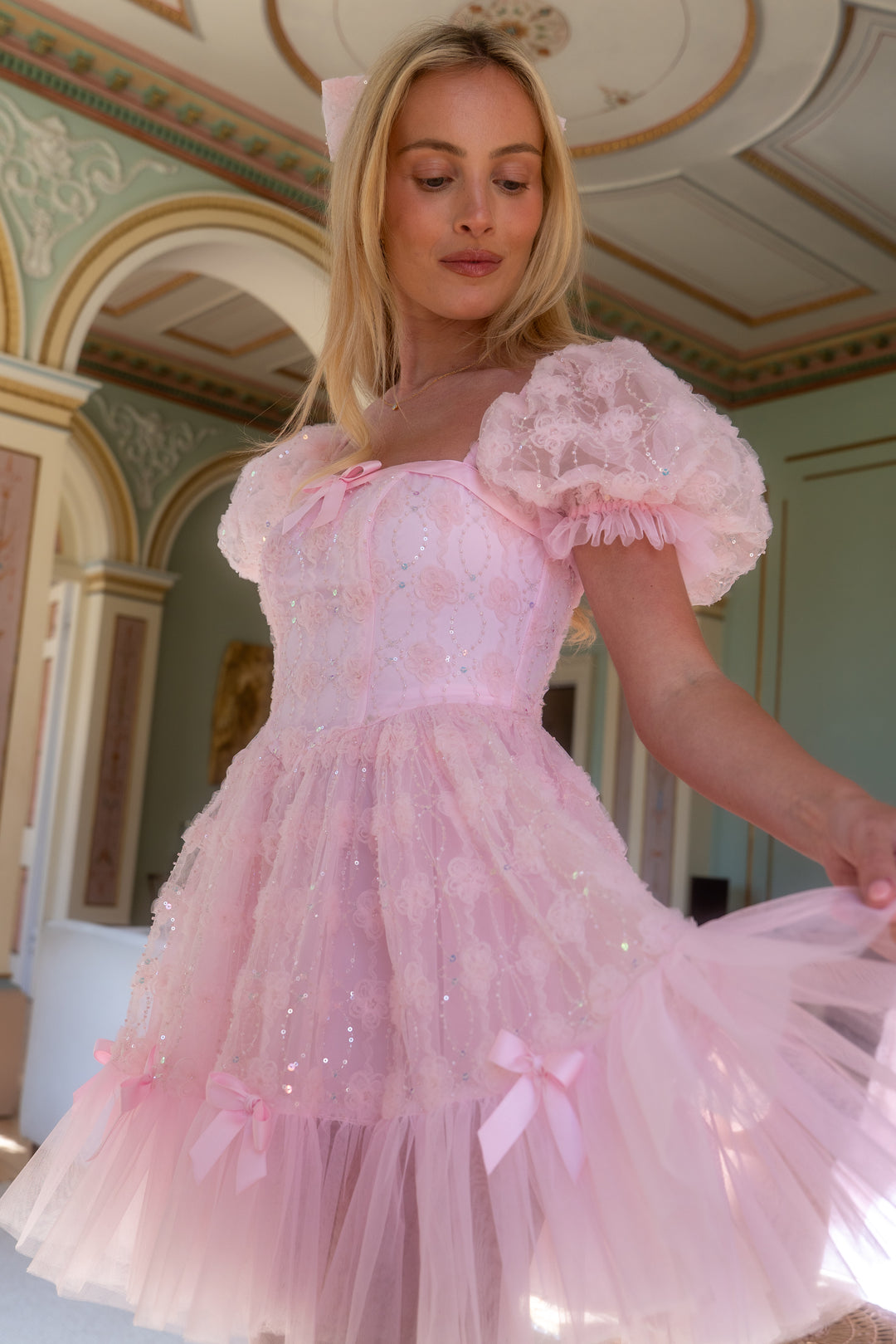 Rosette Doll Mini Dress - Fairy Tong