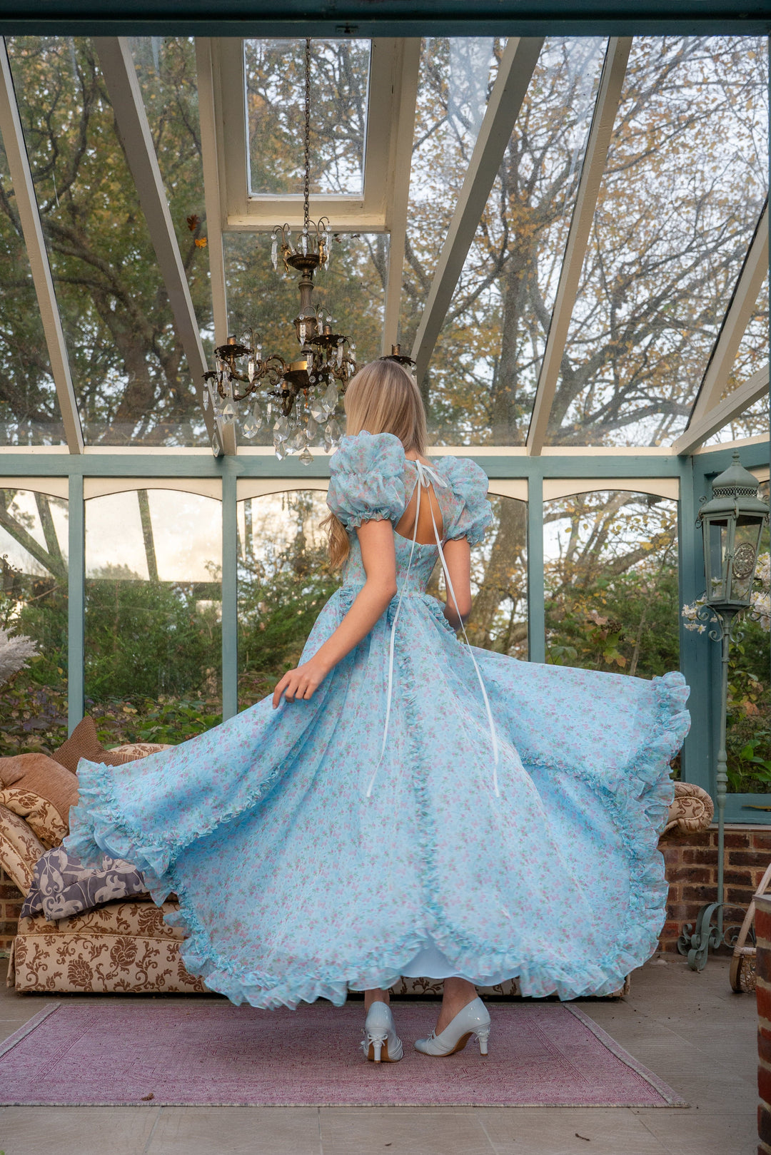 Butterfly Princess Gown - Sky Blue - Fairy Tong