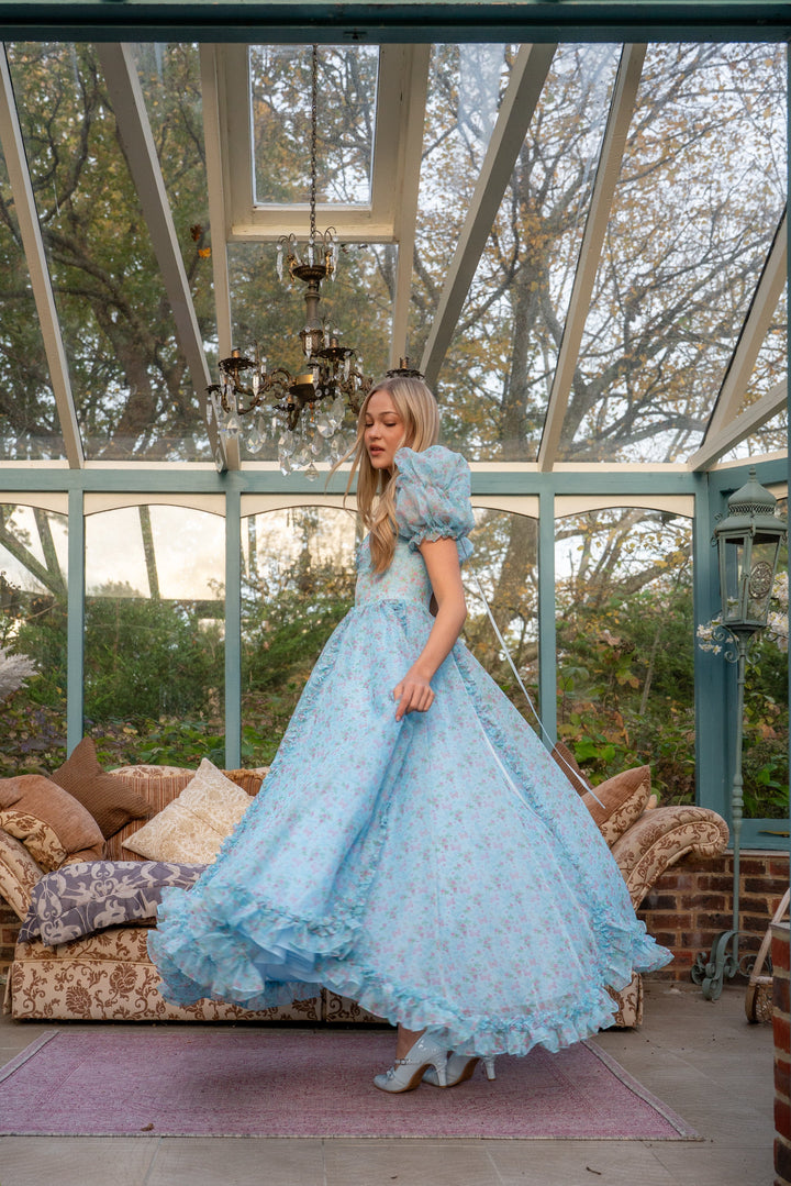 Butterfly Princess Gown - Sky Blue - Fairy Tong