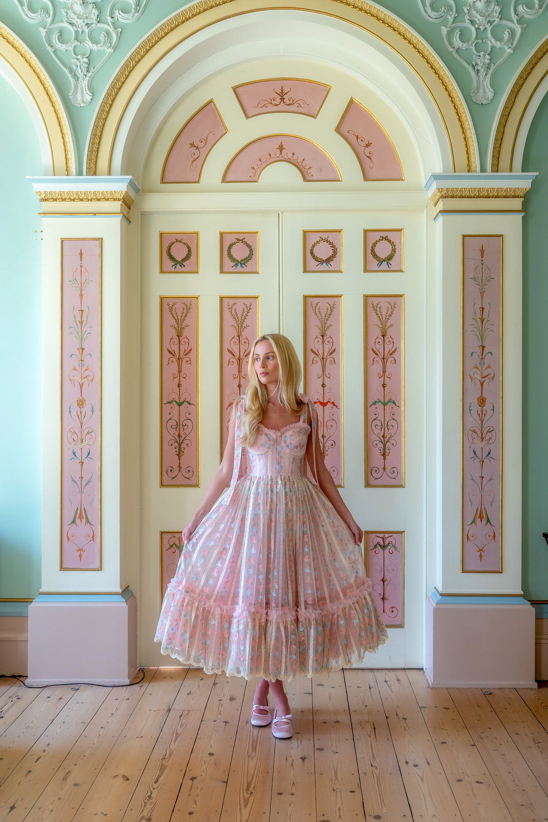 Everbloom Ribbon Midi Dress - Fairy Tong