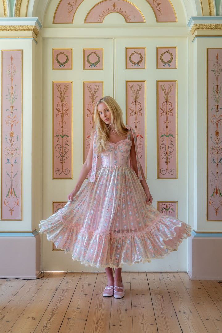 Everbloom Ribbon Midi Dress - Fairy Tong