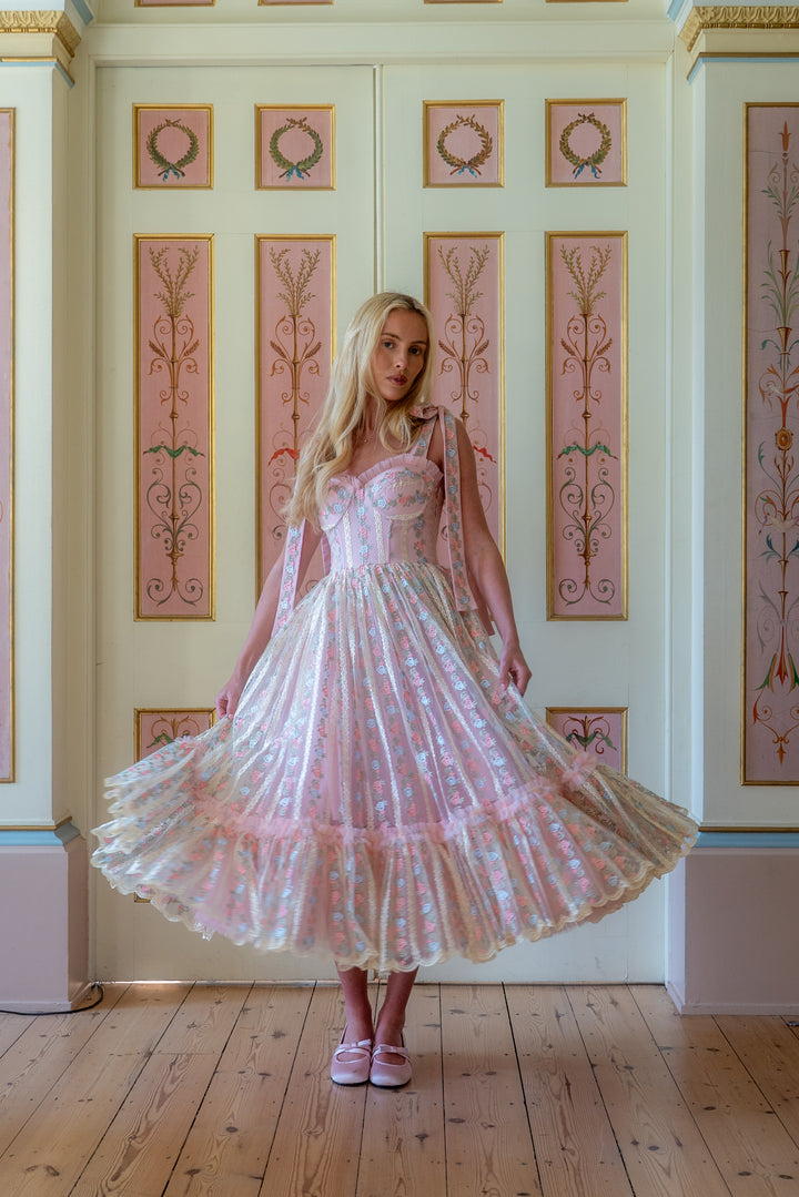 Everbloom Ribbon Midi Dress - Fairy Tong