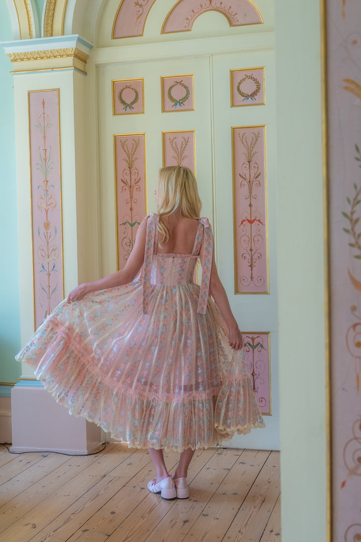 Everbloom Ribbon Midi Dress - Fairy Tong