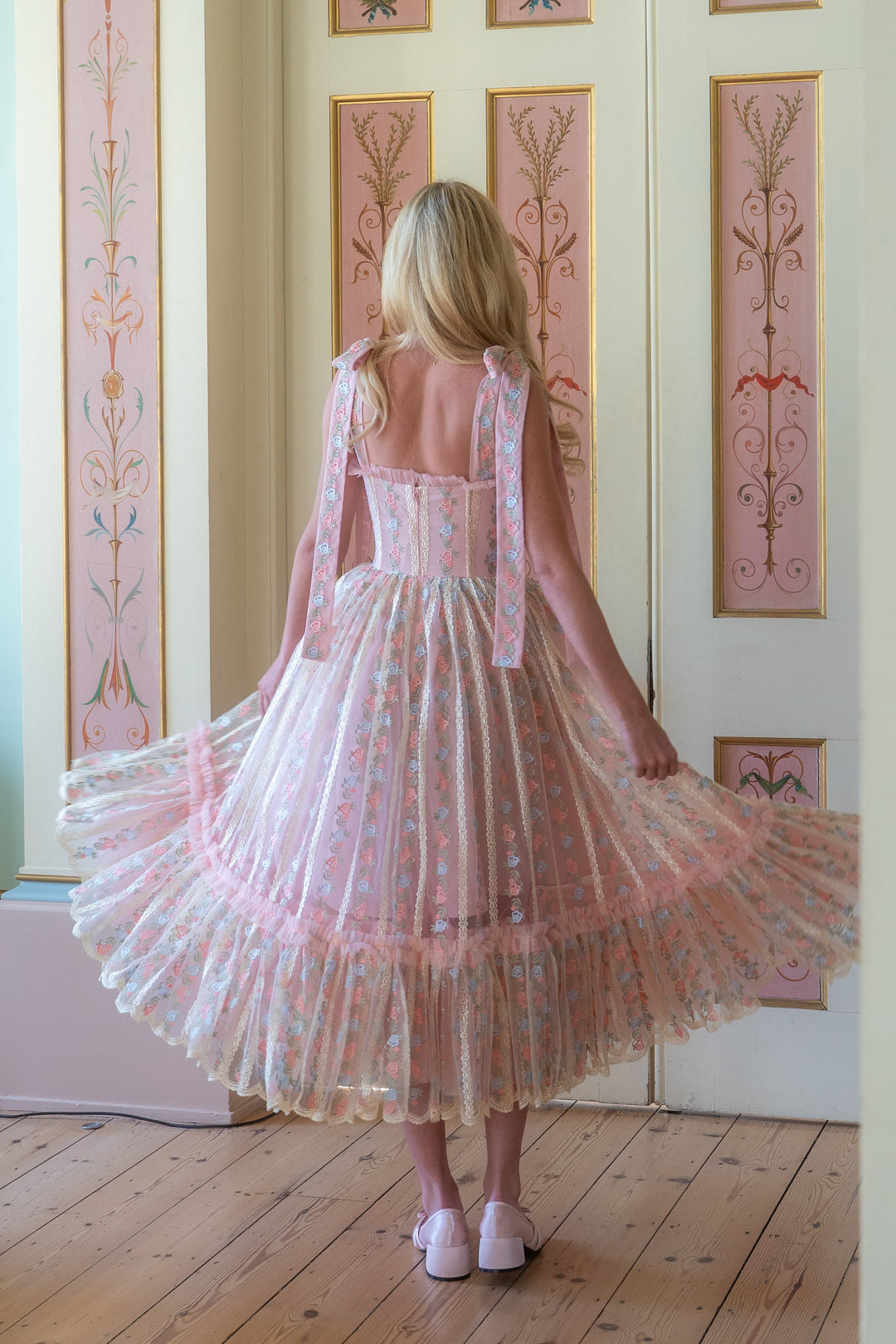 Everbloom Ribbon Midi Dress - Fairy Tong