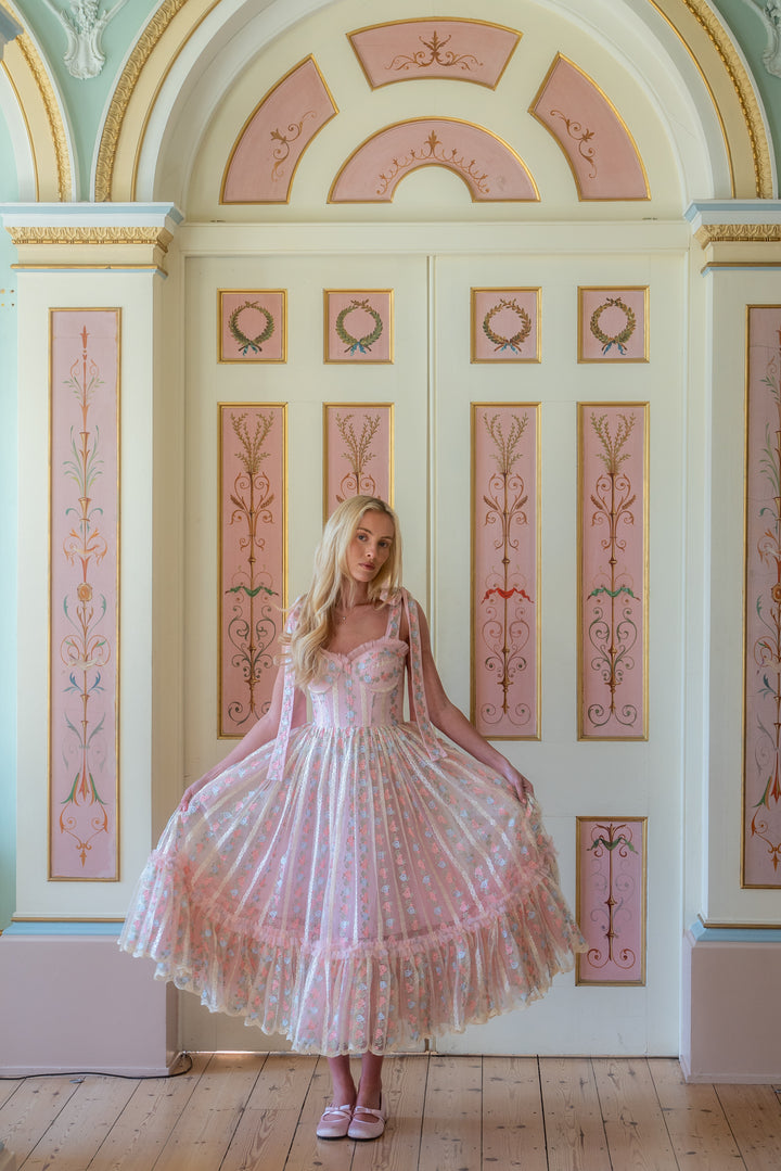 Everbloom Ribbon Midi Dress - Fairy Tong