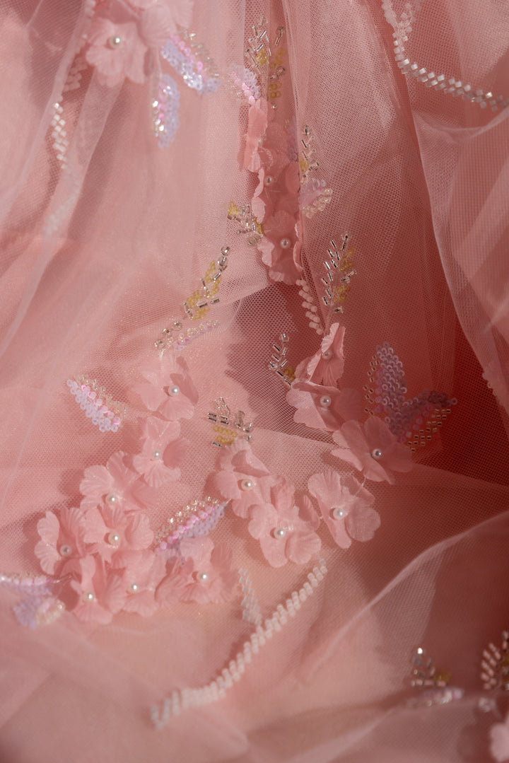 Bloom Reverie Sequin Midi Dress - Fairy Tong