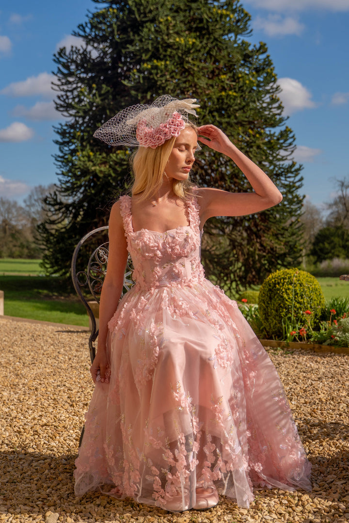 Bloom Reverie Sequin Midi Dress - Fairy Tong