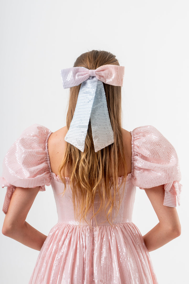 Rainbow Sequin Hair Bow - Fairy Tong