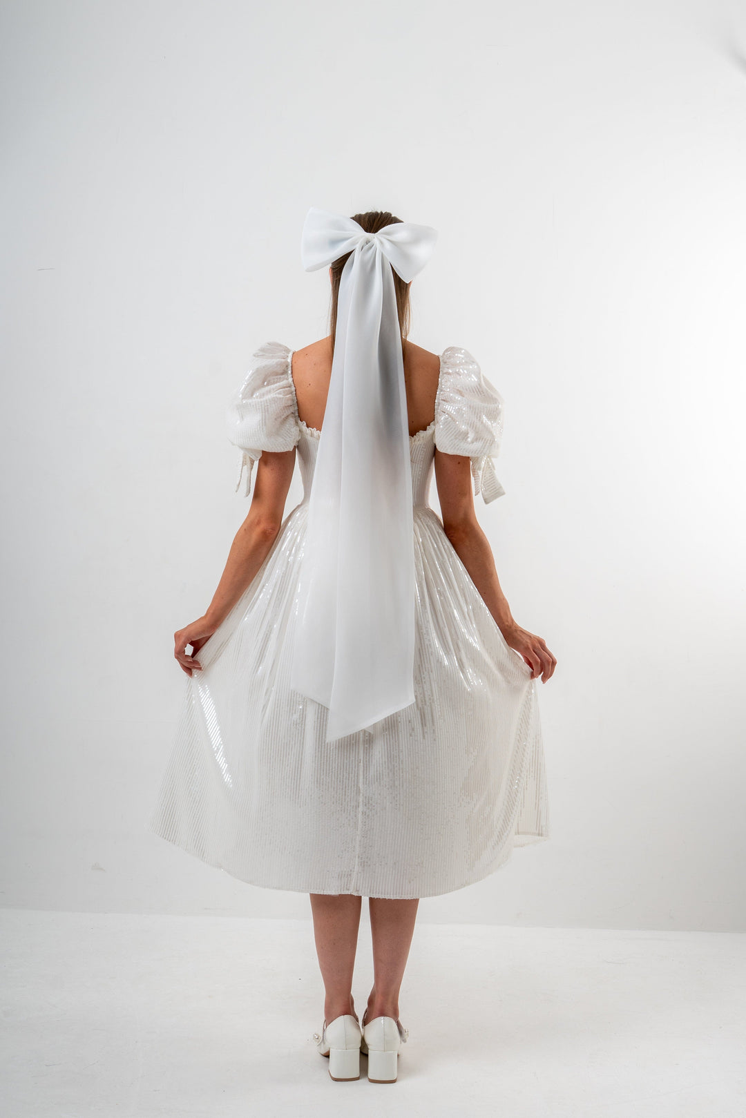 White Cloud Hair Bow - Oversize - Fairy Tong