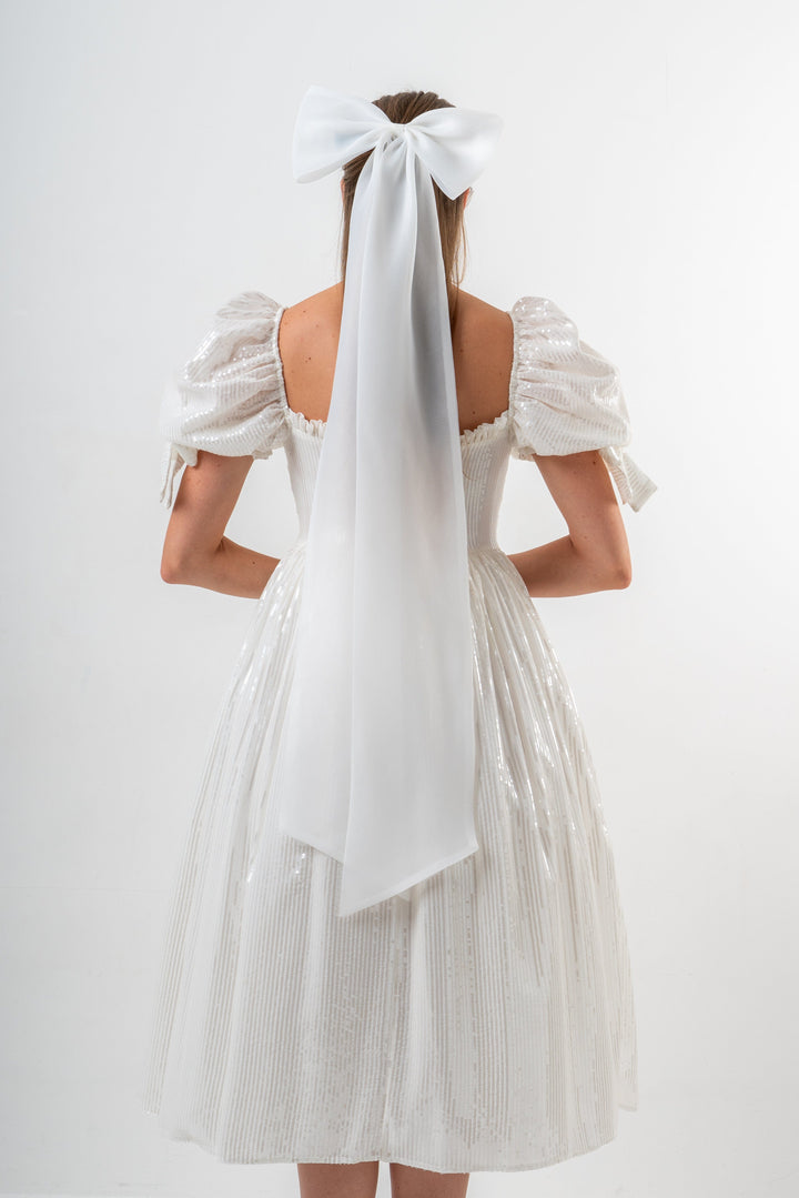 White Cloud Hair Bow - Oversize - Fairy Tong