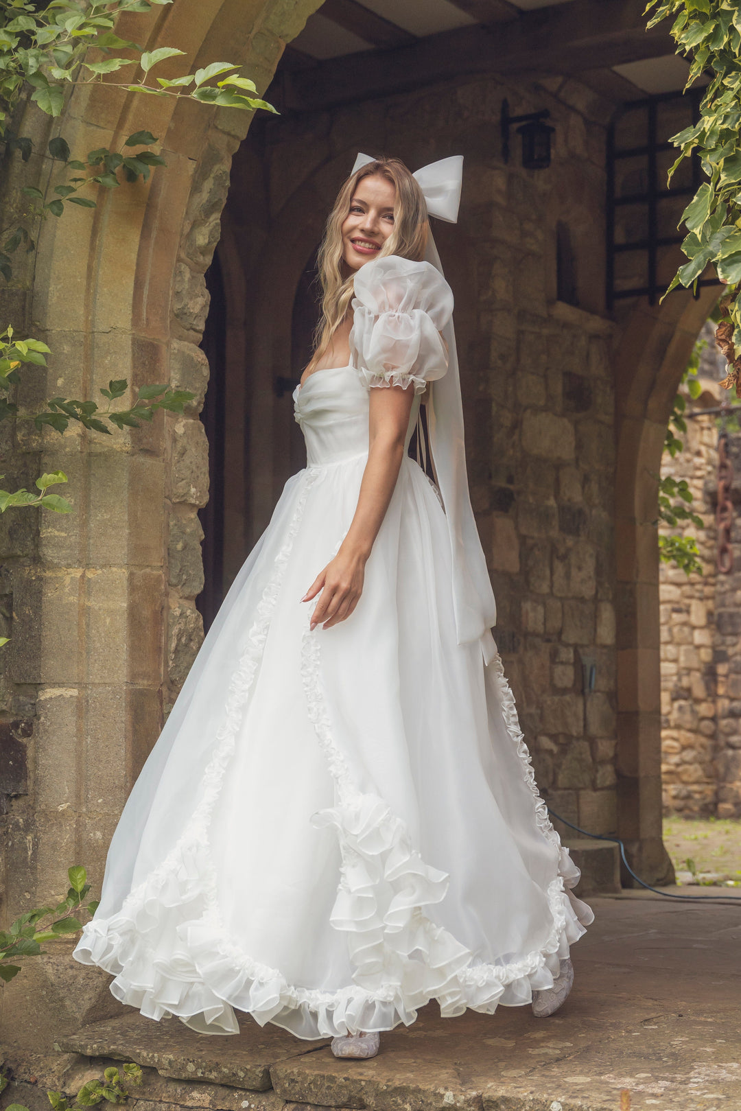 Vestido de princesa rosa - Azul bígaro