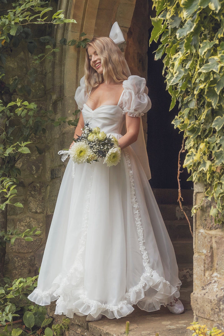 Vestido de princesa rosa - Azul bígaro