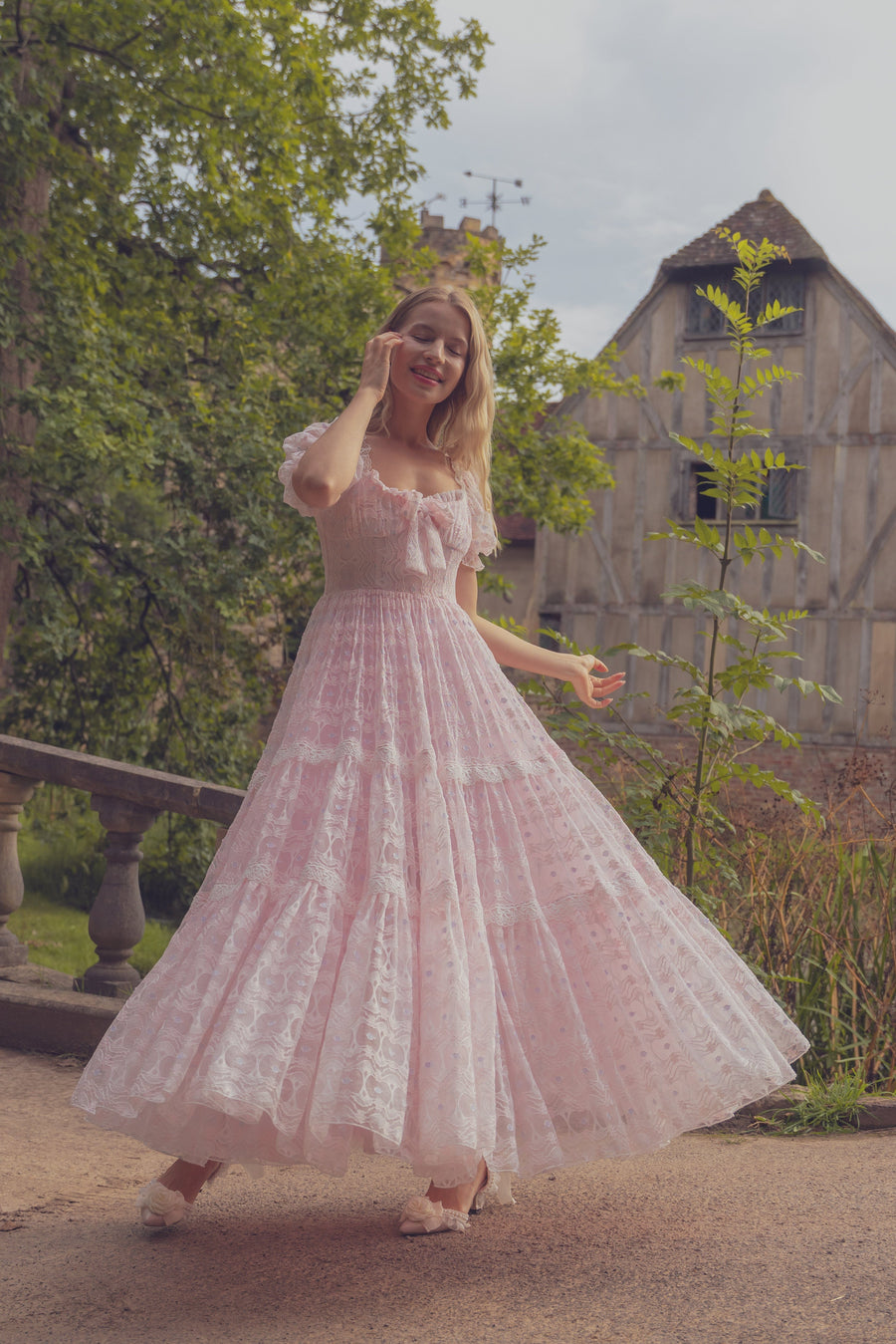 MAISYN™ – Graceful Floral Buttoned Long Dress