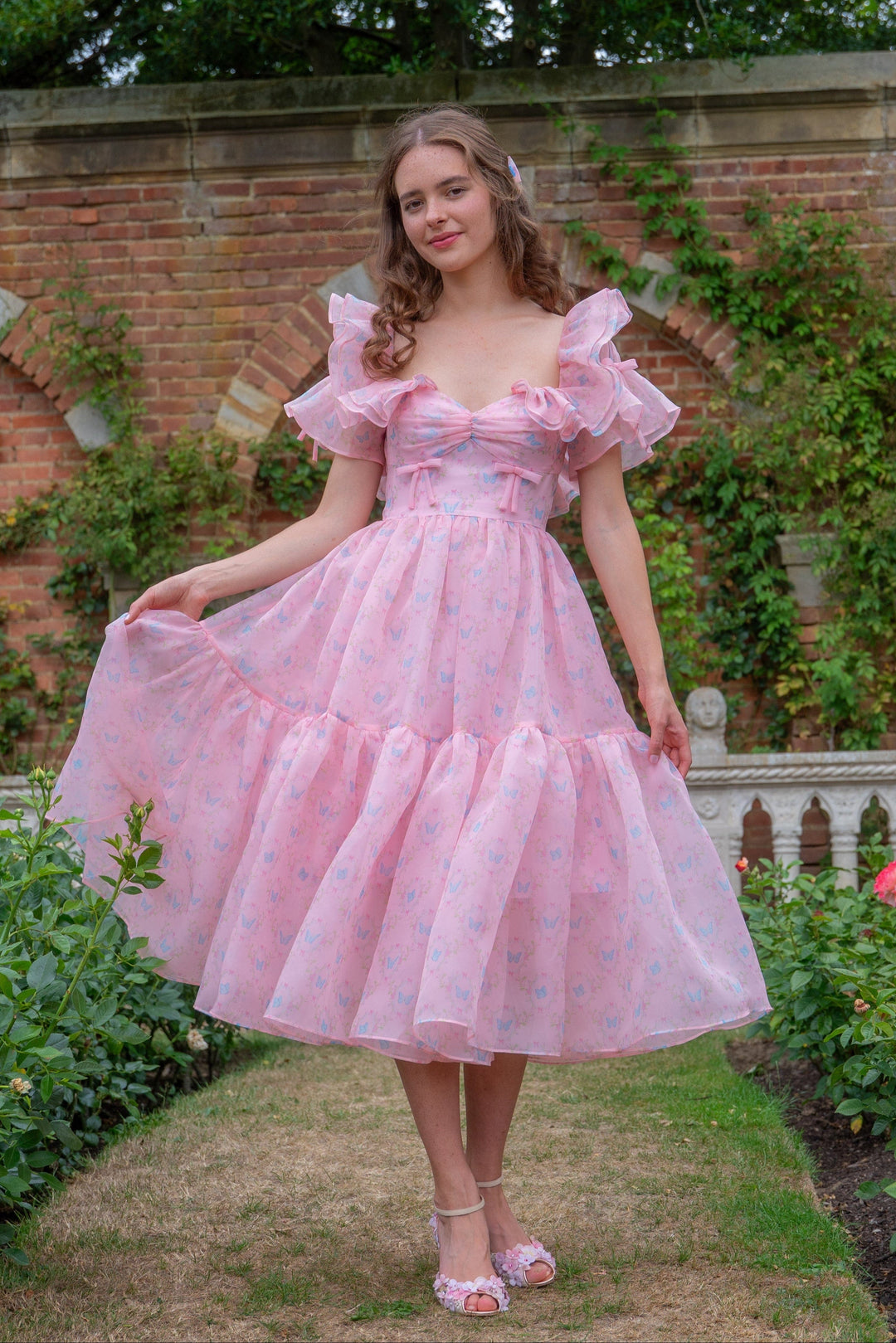 Rose Wing Midi Dress – Fairy Tong