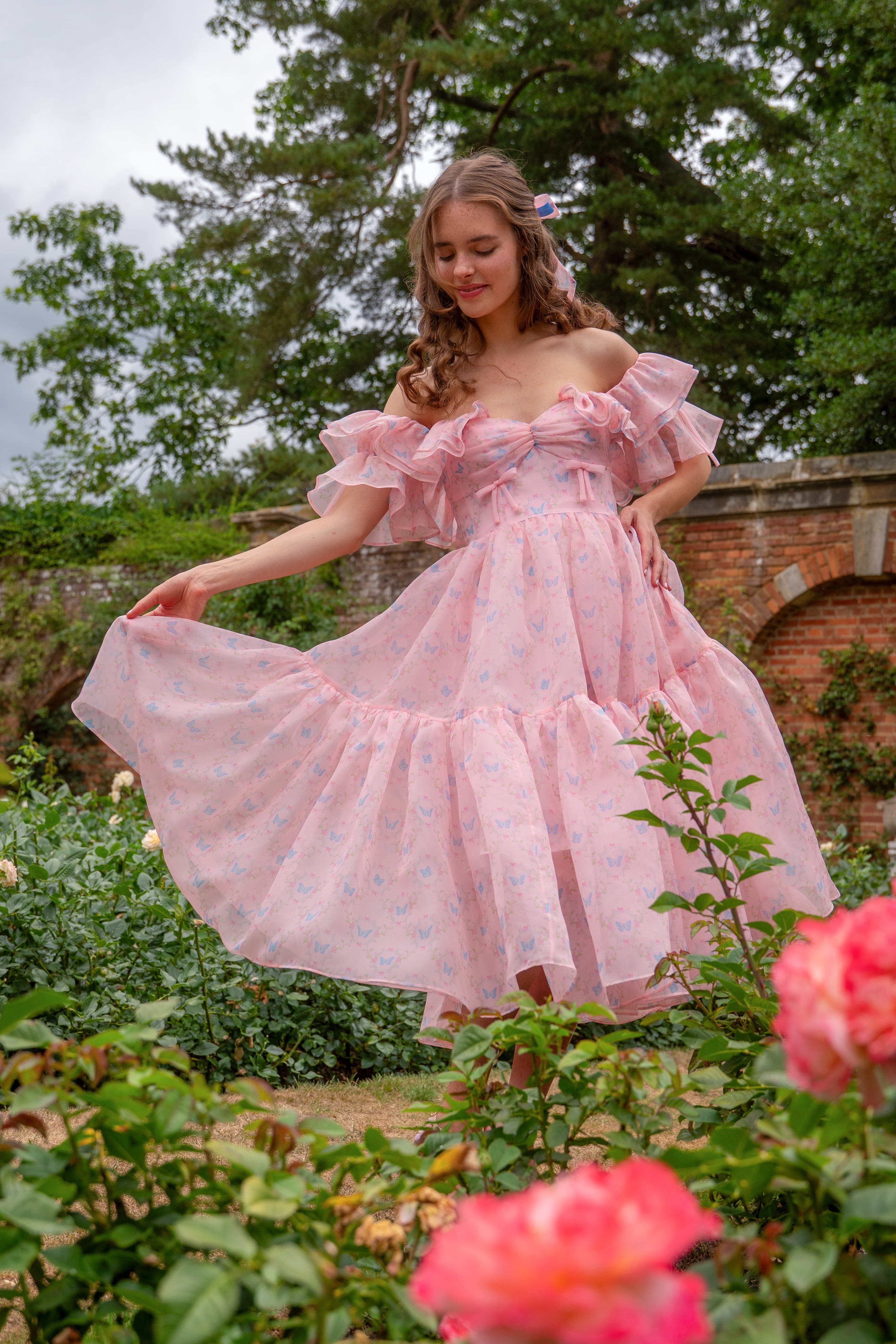 Rose Wing Midi Dress | Fairy Tong