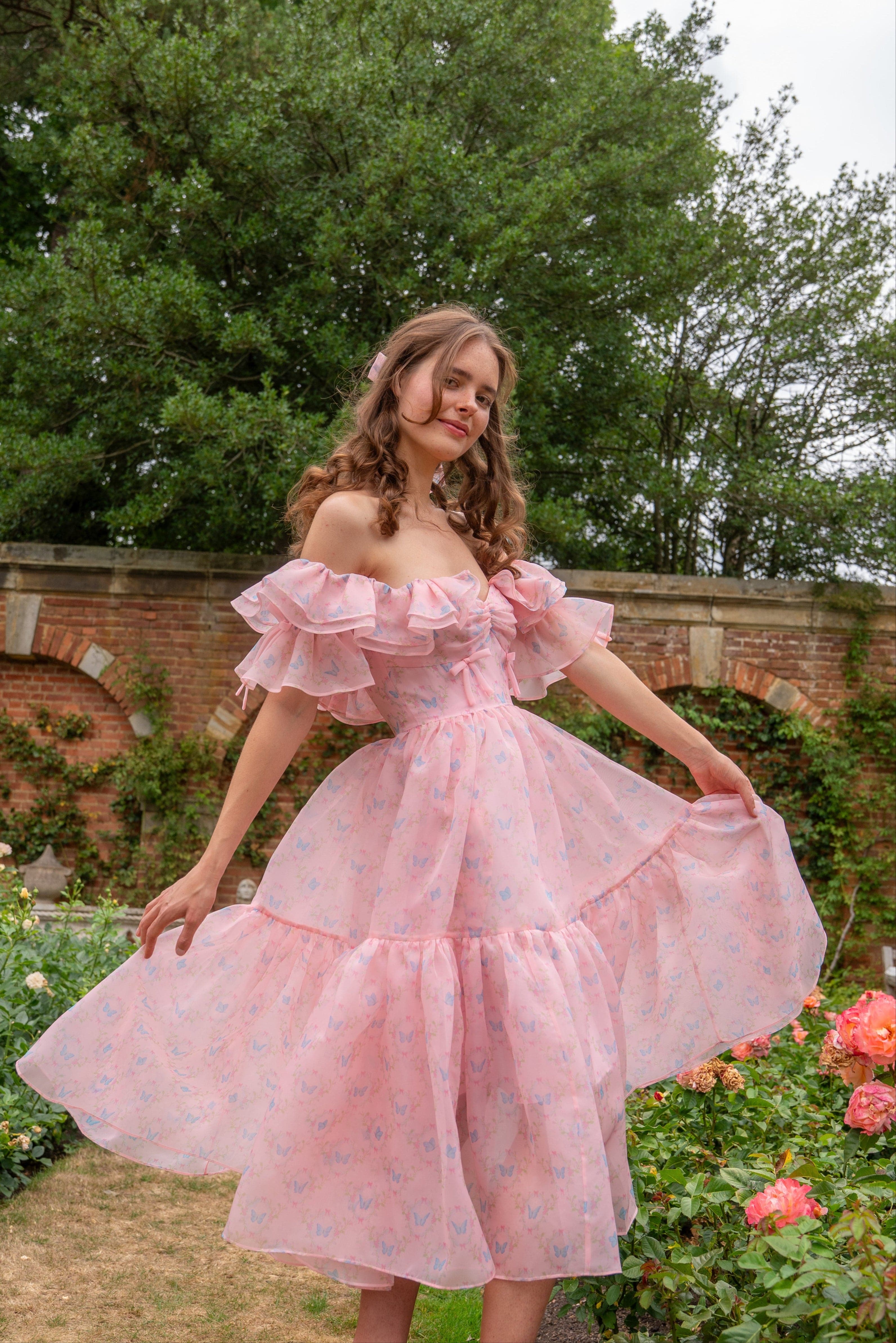 Rose Wing Midi Dress – Fairy Tong