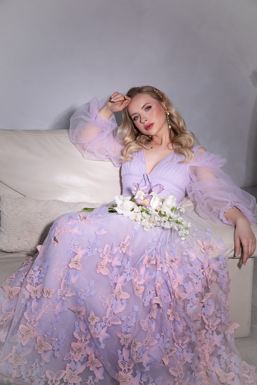 Aurora Butterfly Gown - Lavender Fairy Tong Aurora Butterfly Gown - Lavender Fairy Tong