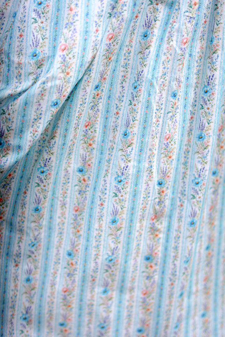 Secret Bloom Midi Dress - Blue