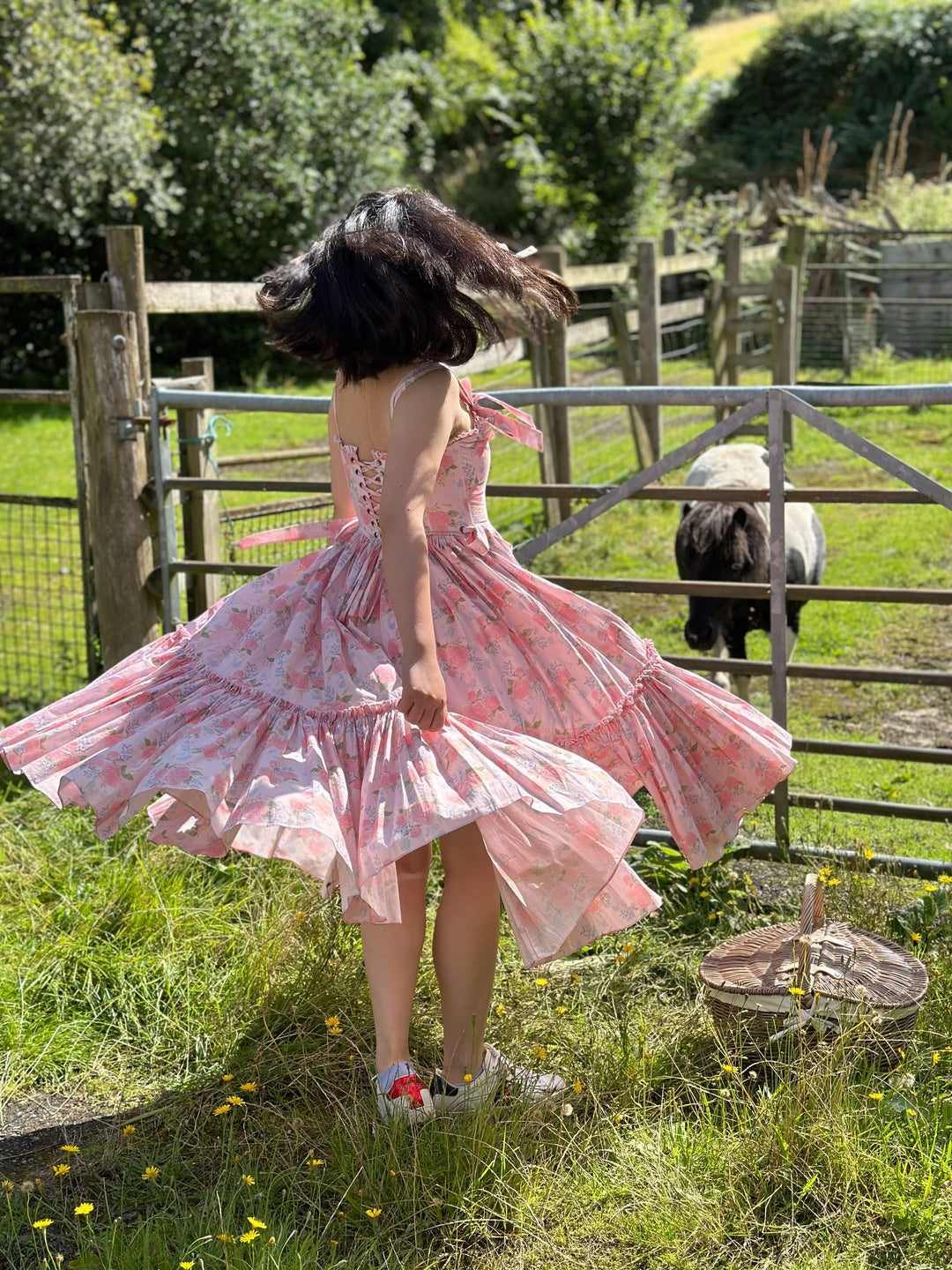 Garden Symphony Corset Midi Dress - Pink Fairy Tong Garden Symphony Corset Midi Dress - Pink Fairy Tong