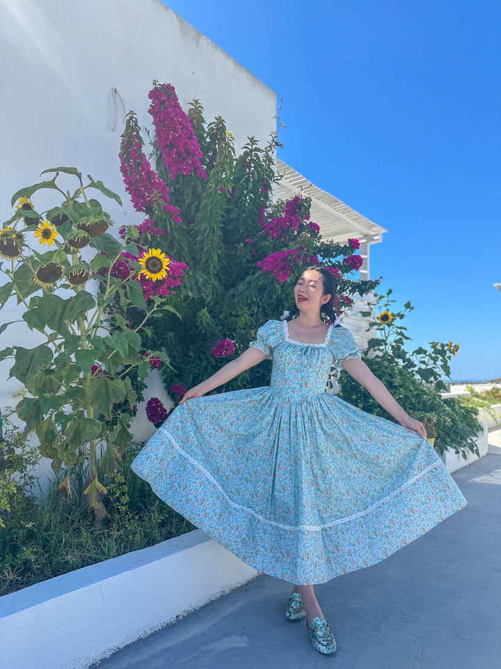 Cottage Bloom Midi Dress - Fairy Tong