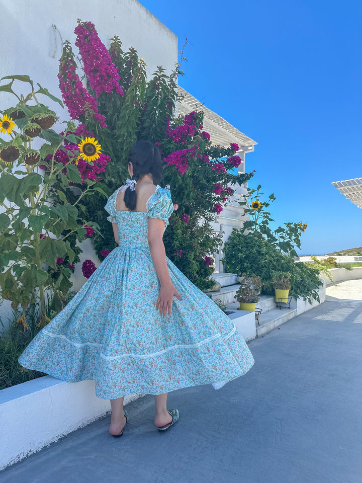 Cottage Bloom Midi Dress - Fairy Tong