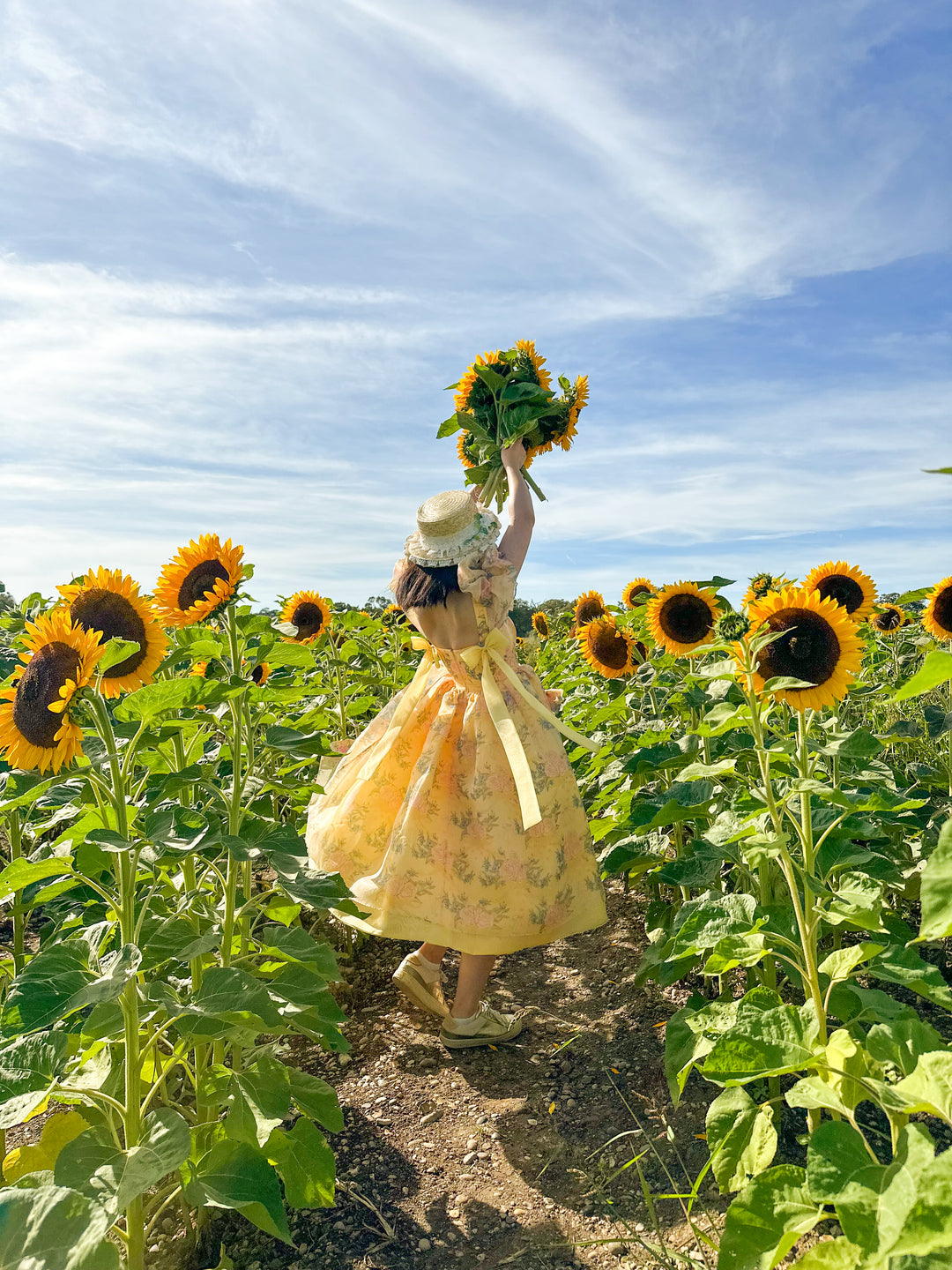 Rose Waltz Midi Dress - Sunshine Yellow