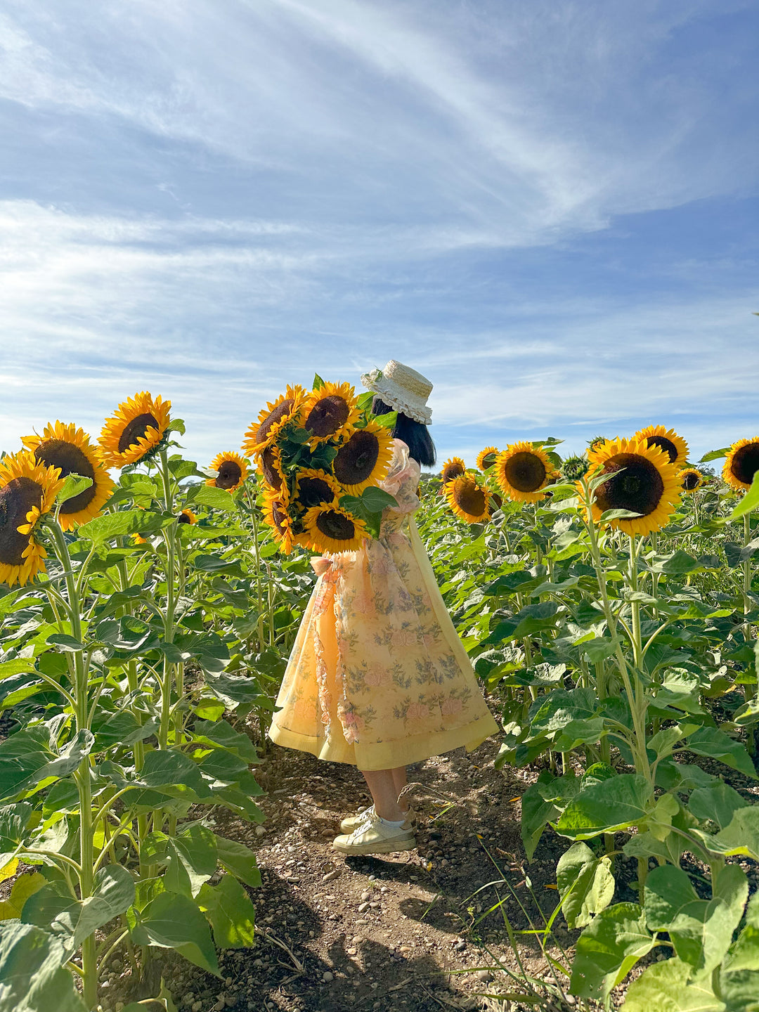 Rose Waltz Midi Dress - Sunshine Yellow