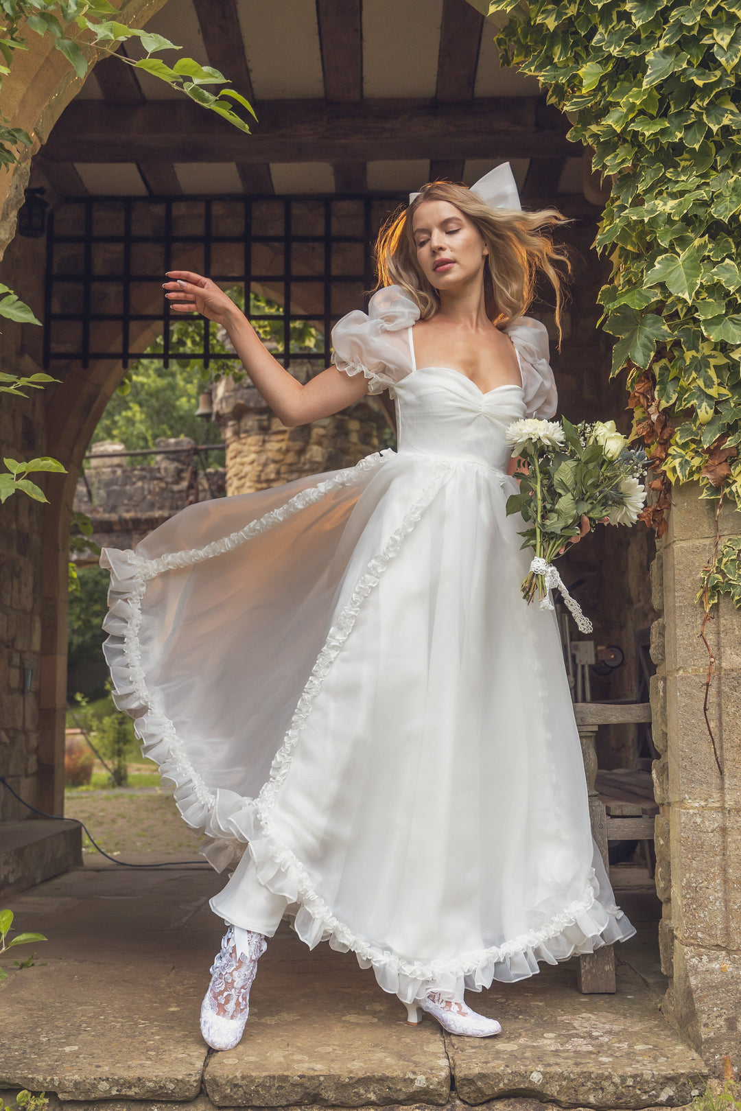 Rose Princess Gown - Pearl White Fairy Tong Rose Princess Gown - Pearl White Fairy Tong
