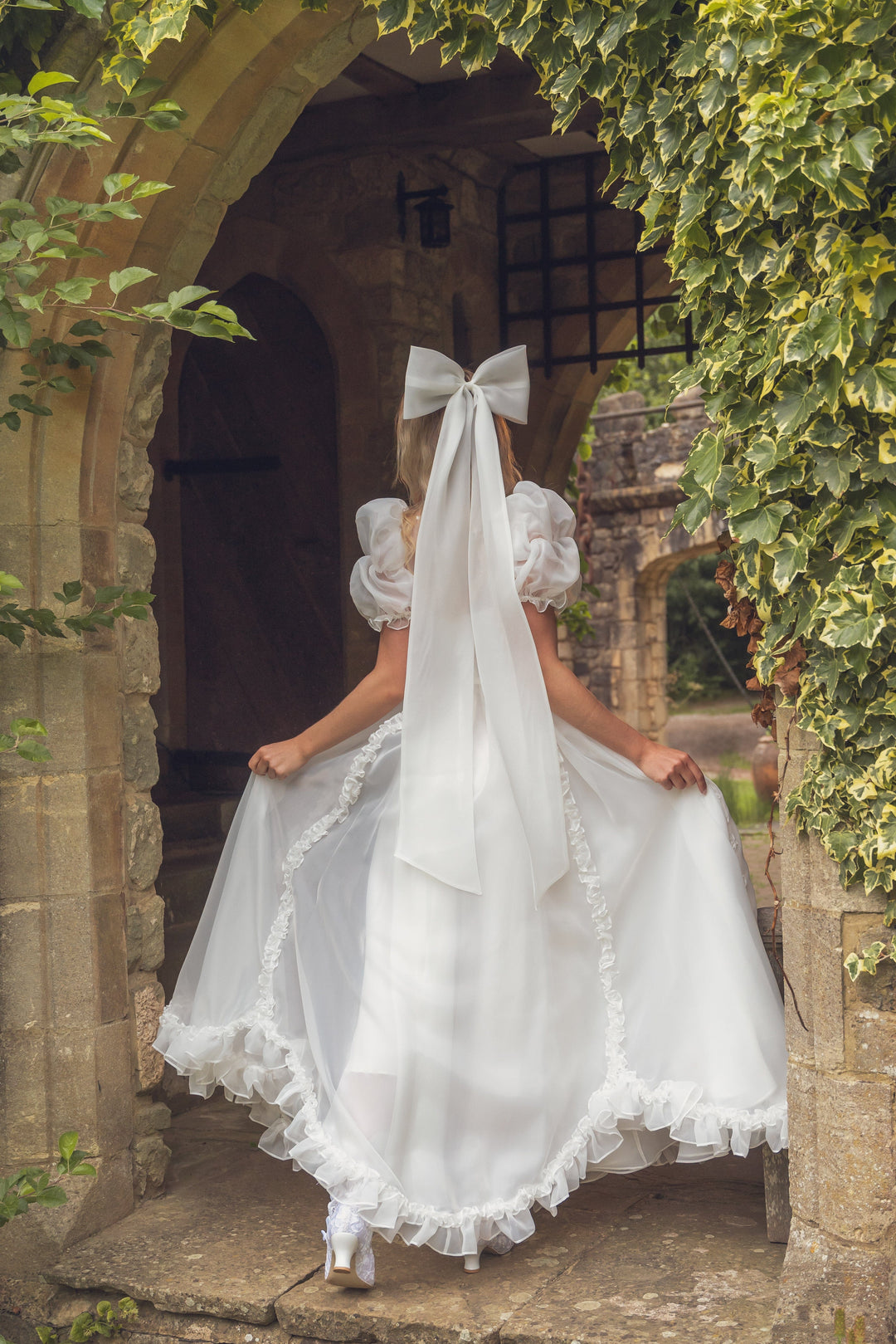 Vestido de princesa rosa - Azul bígaro