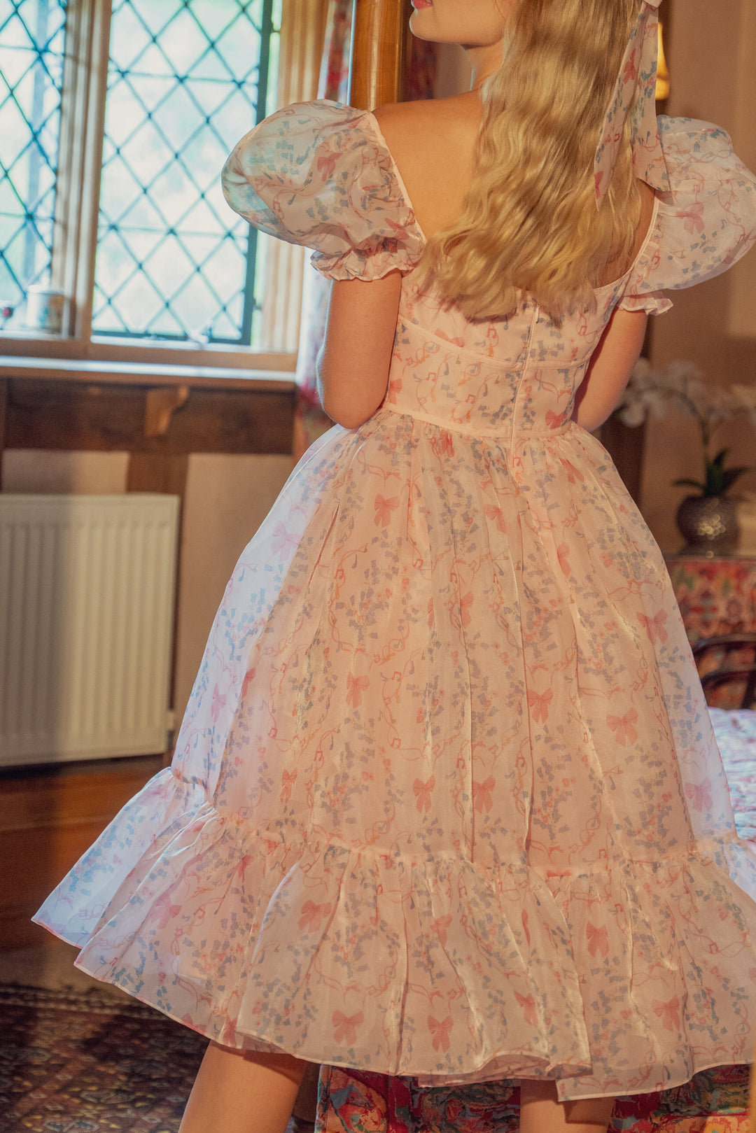 Rococo Melody Midi Dress - Blush