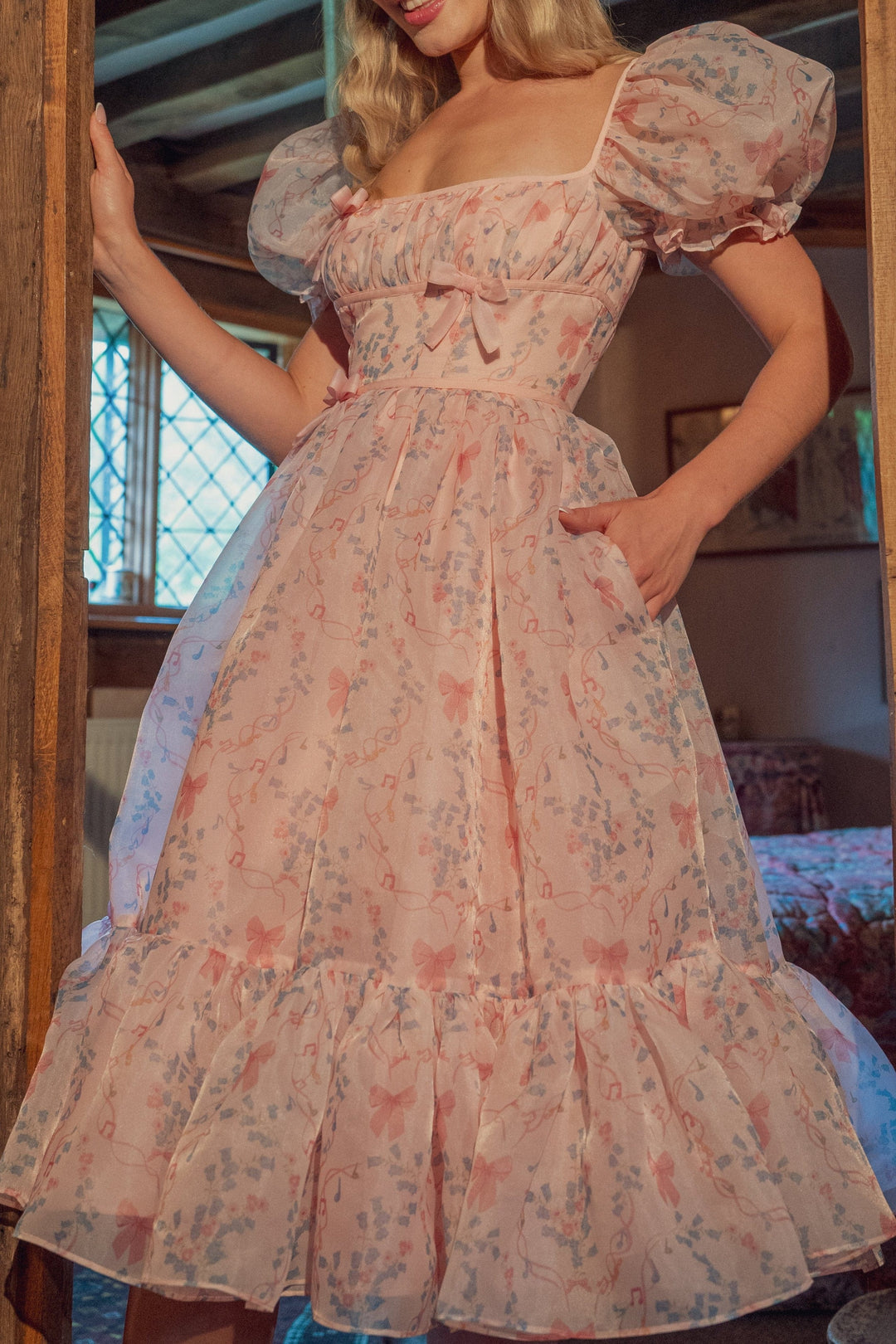 Rococo Melody Midi Dress