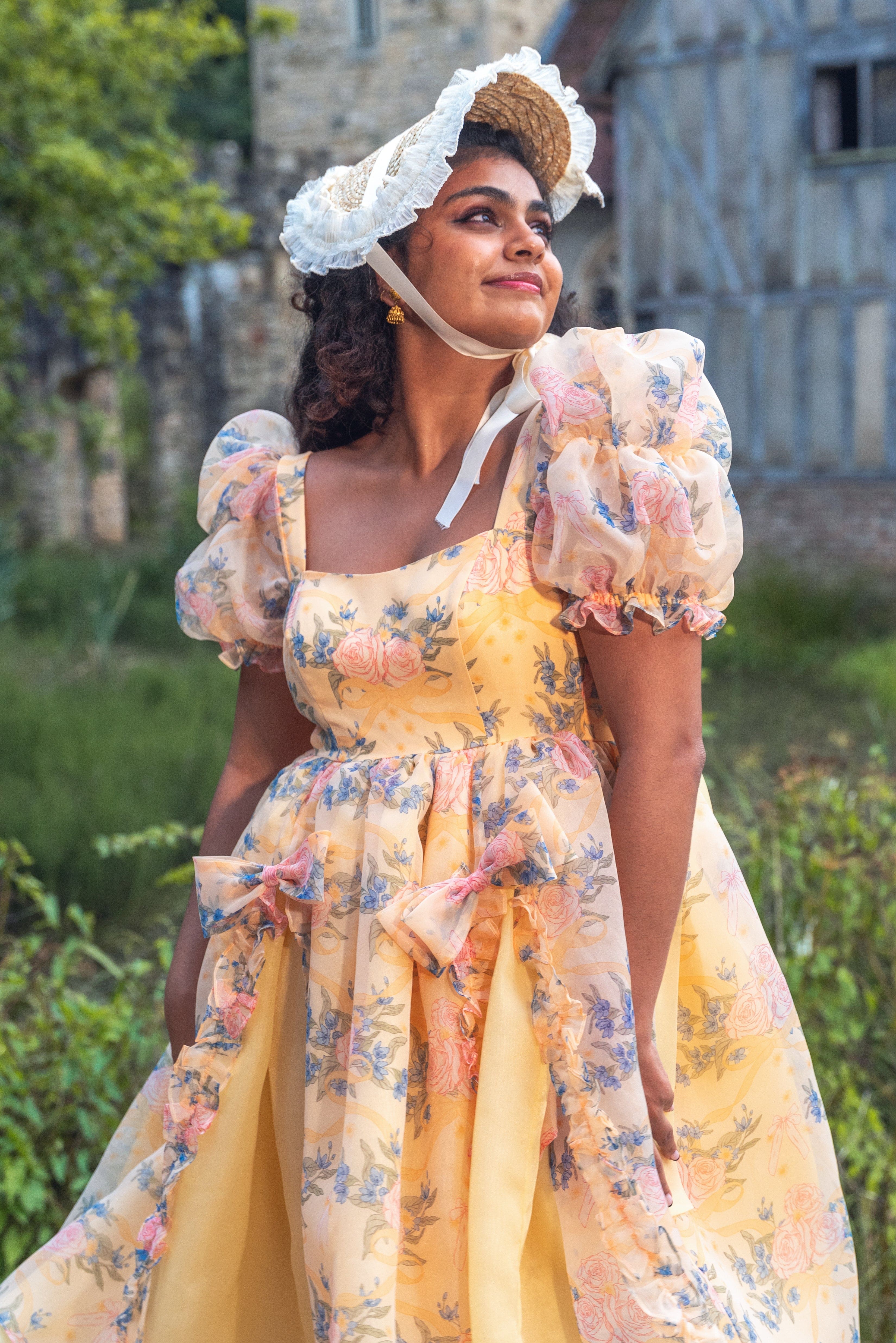 Rose Waltz Midi Dress - Sunshine Yellow – Fairy Tong